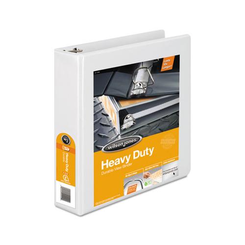 Heavy-duty D-ring View Binder With Extra-durable Hinge, 3 Rings, 2" Capacity, 11 X 8.5, White