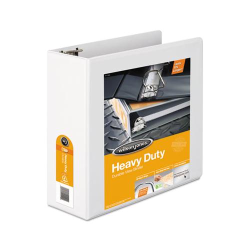 Heavy-duty D-ring View Binder With Extra-durable Hinge, 3 Rings, 4" Capacity, 11 X 8.5, White
