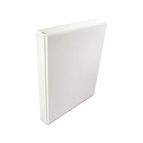 A4 International Round Ring View Binder, 4 Rings, 3" Capacity, 11.63 X 8.13, White