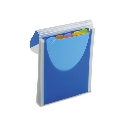 Big Mouth Vertical Poly Filer, 1 Section, Letter Size, Dark Blue