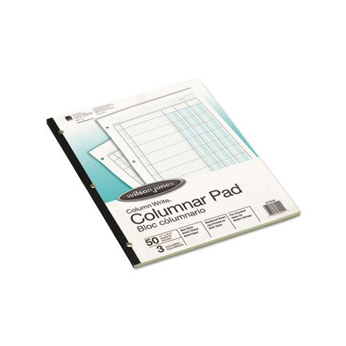 Accounting Pad, Three Eight-unit Columns, 8-1-2 X 11, 50-sheet Pad