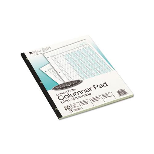 Accounting Pad, Five Eight-unit Columns, 8-1-2 X 11, 50-sheet Pad