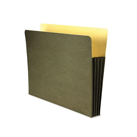 Recycled File Pocket, 3.5" Expansion, Letter Size, Green