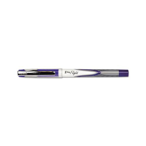 Z-grip Flight Stick Ballpoint Pen, 1.2mm, Blue Ink, White-blue Barrel, Dozen