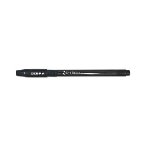 Z-grip Basics Lv Stick Ballpoint Pen, Medium 1mm, Black Ink-barrel, 30-pack